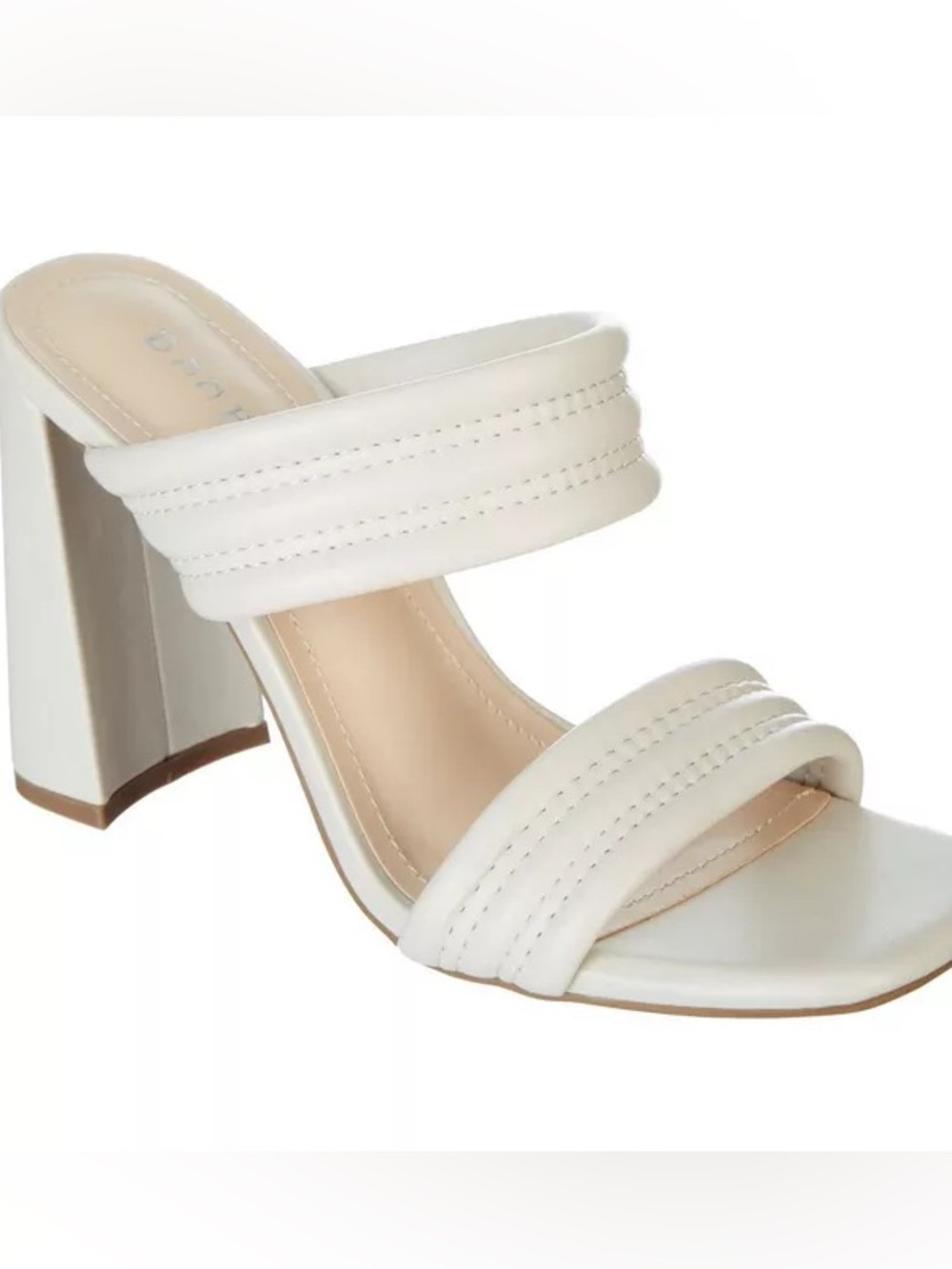 White double banded heels